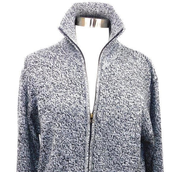 Vintage Tally HO Grey Heather Full Zip Cardigan - Picture 2 of 12